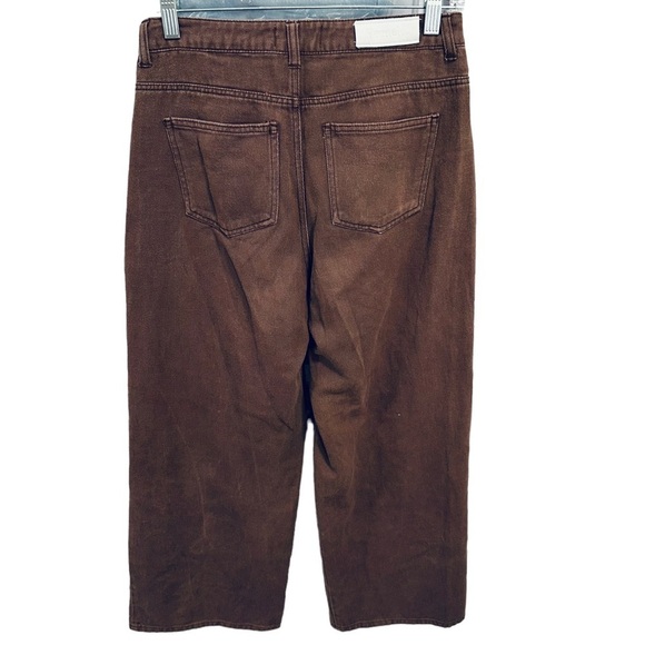 PMLO Pomelo Wide Leg Brown Lightweight Denim Jeans Medium Brown - Picture 5 of 8